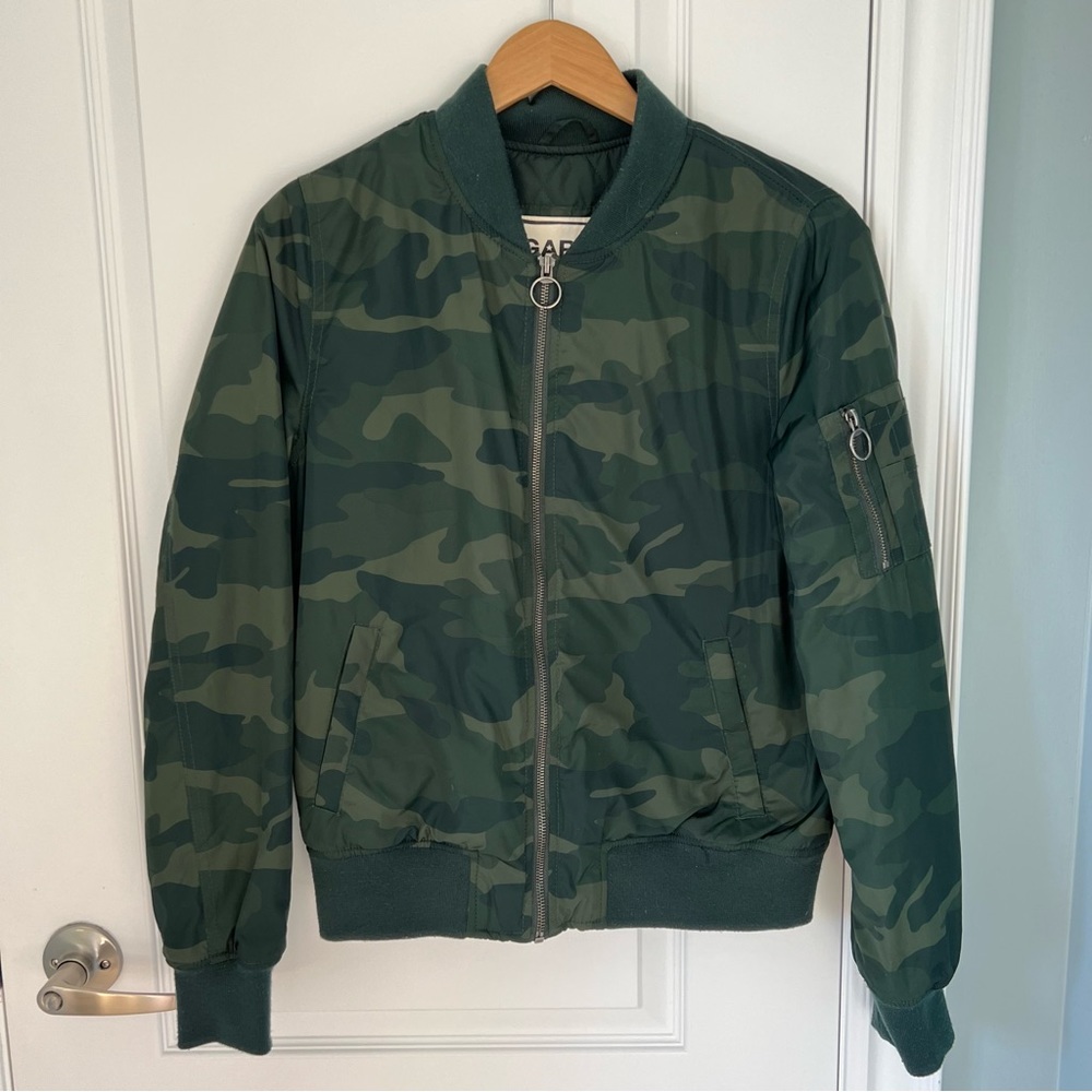 Garage camo bomber jacket